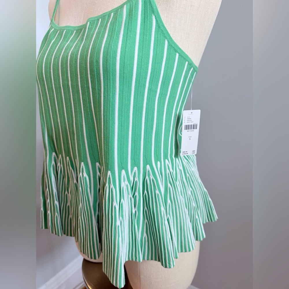 Maeve Ruffled Peplum Knit Tank - Picture 3 of 6